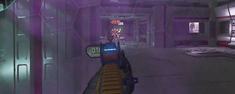 《死域Rogue》区域三杀戮时刻任务战斗场景，角色在昏暗战场中使用双枪连续射击，敌人爆炸特效密集