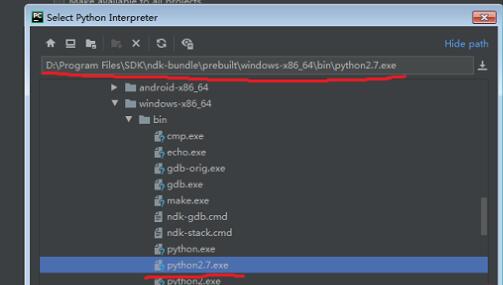 解释器列表中已成功添加Python 3.x版本，显示完整路径信息