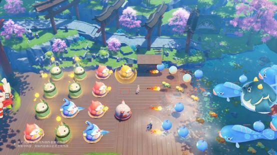 多人合作模式演示，四名玩家在自定义地图中协同挑战Boss，技能特效华丽