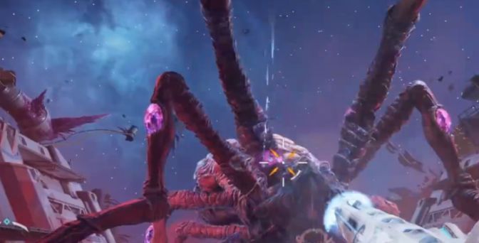 玩家在重力反转的实验室中跳跃移动，周围物体漂浮，场景充满科幻解谜氛围