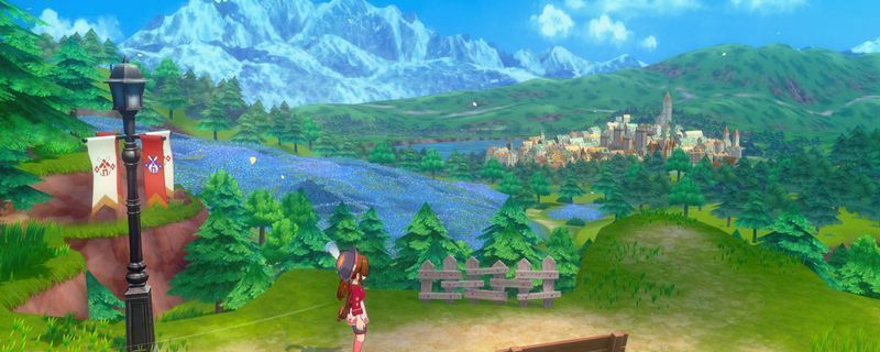 玩家角色在草地上摇动草丛获取牧草种子的场景，阳光洒落，画面清新自然