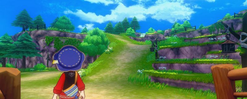 《牧场物语 来吧！风之繁华集市》中洒水器放置在农田上的实际画面，周围有多个方格被覆盖，显示其灌溉范围