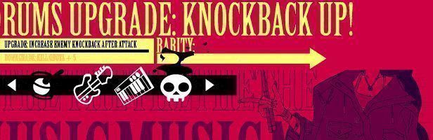 升级界面GIF动图，展示多种合奏技能选择，图标风格鲜明，充满音乐与科技融合感