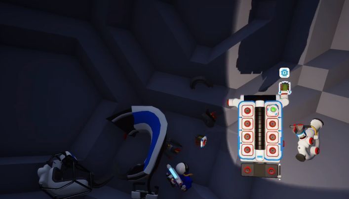 玩家在矿脉前布置炸药，准备引爆以获取内部资源