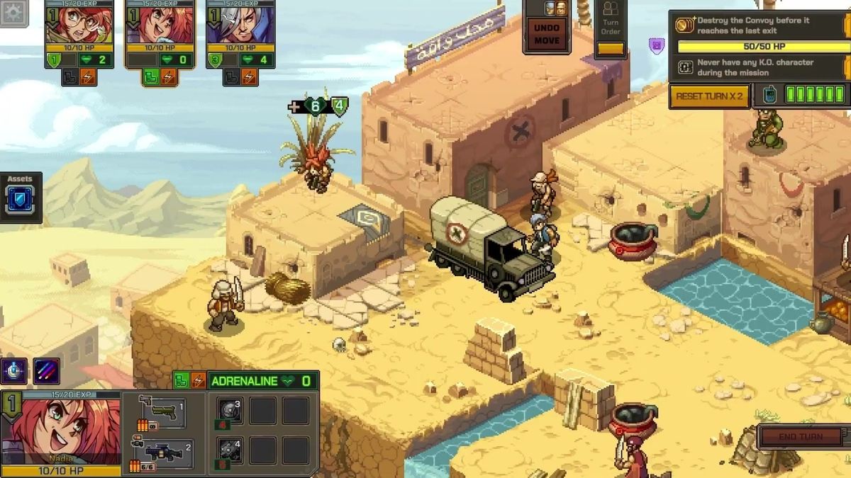 游戏战术地图界面展示，角色站位清晰，技能图标环绕，体现策略布局