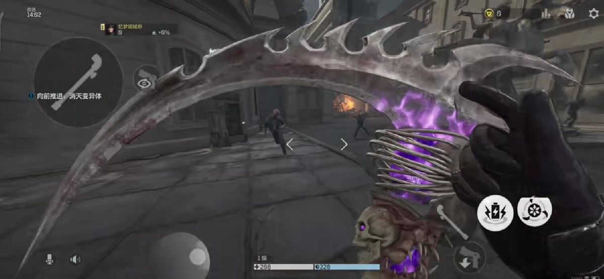 深渊秘境关卡界面展示，左侧为已通关层数进度条，右侧显示本层掉落预览包含镰刀图标