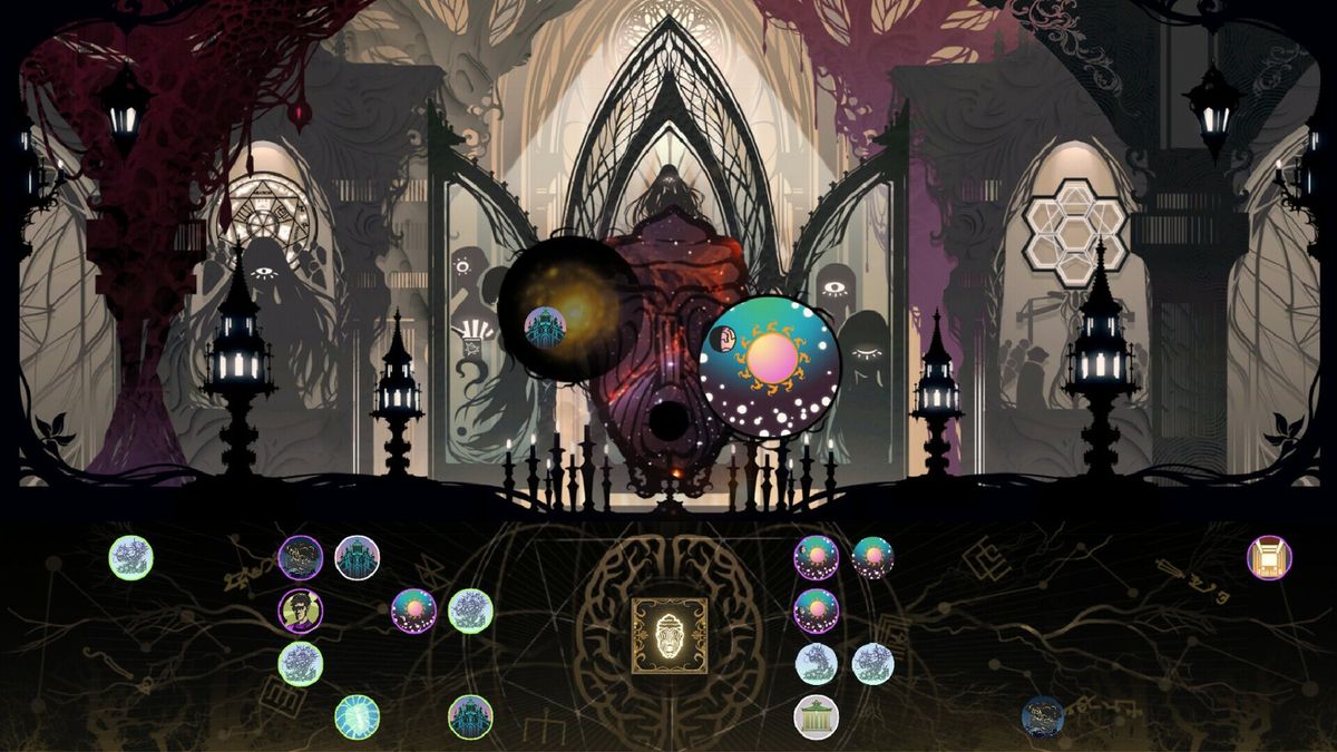 玩家界面展示线索拼图系统，多个碎片在桌面上排列组合，形成一幅模糊的人脸与建筑轮廓