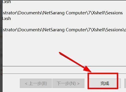导出流程最后一步，‘完成’按钮已被点击，提示导出成功的信息窗口即将出现