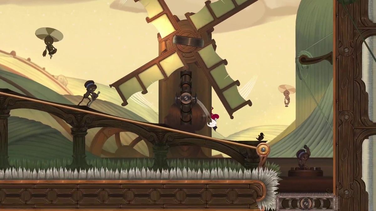 壮观的空中舞台，多个浮岛围绕主舞台旋转，象征着音乐力量的复苏