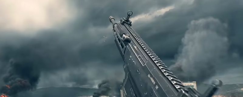 《战地6》中M433突击步枪的高清展示图，枪身细节清晰，配备战术握把与瞄准镜