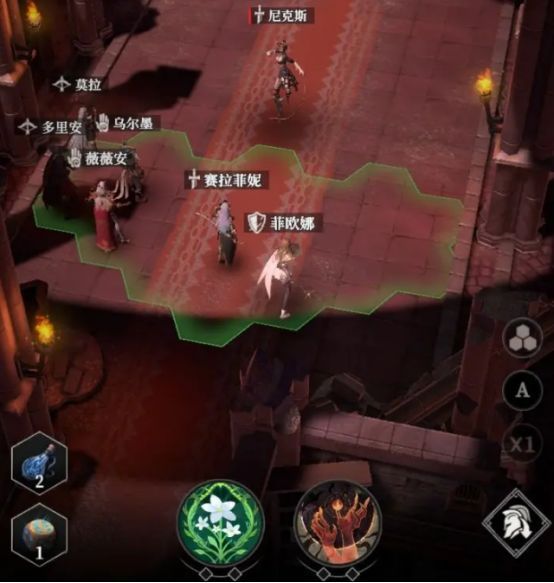 战斗实录画面显示游侠精准射击，冰女释放寒冰风暴冻结敌群