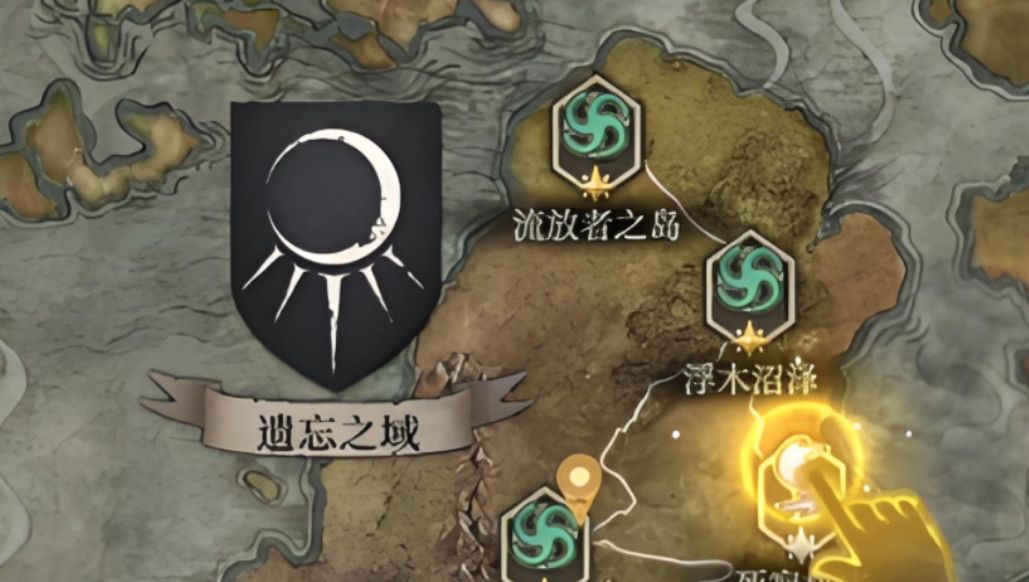 暗火幽谷区域场景截图，右下角箭头指向一处被岩石遮掩的洞口，周围有红色精英怪巡逻