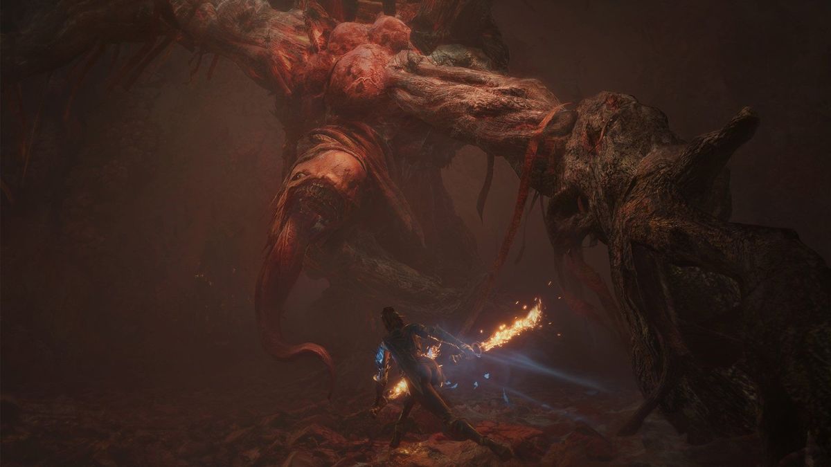 无常使用法术瞬间，双手结印，蓝色灵光环绕周身，地面裂开能量纹路