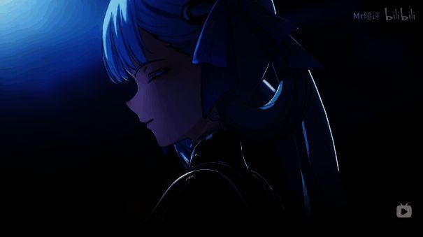 今汐优雅登场：身着令尹长袍，银发随风轻扬，气质出尘