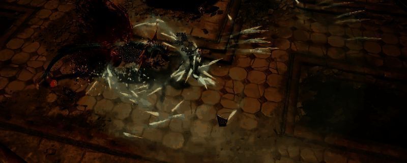 《泰坦之旅2》中冰法角色释放寒冰风暴技能，画面充满蓝色冰霜特效，敌人被冻结并持续掉血