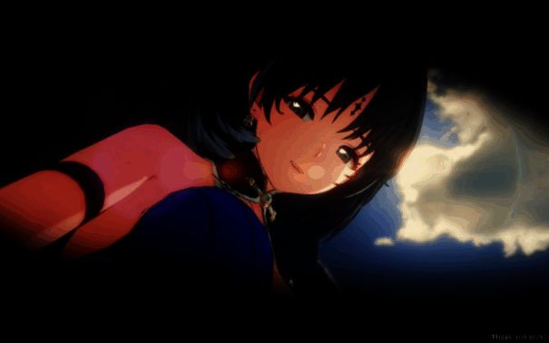 剧情过场动画截图，主角被众人围在中间，阳光洒落，氛围温馨感人