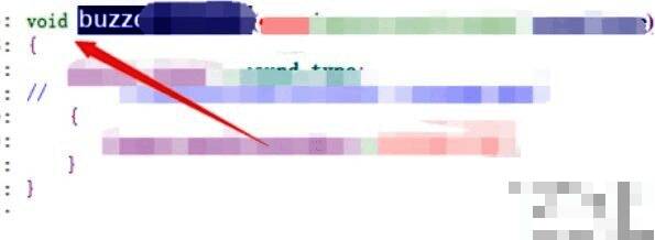 编辑器已跳转至另一文件，光标定位在函数体开头，显示完整的函数实现代码