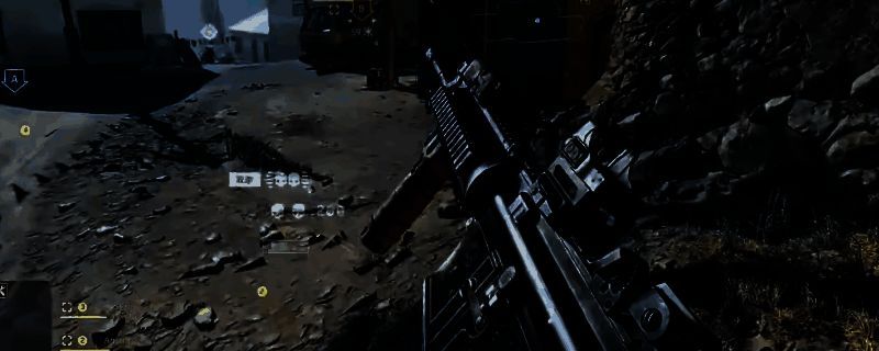 《战地6》游戏中M4A1卡宾枪的武器界面展示，详细呈现枪械外观、配件槽位与属性数值分布