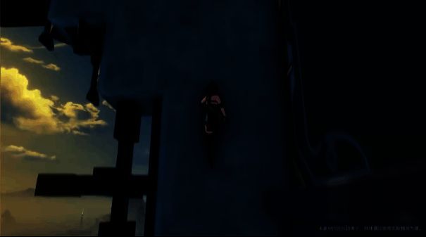 《鸣潮》探索场景展示，角色使用钩锁飞跃峡谷