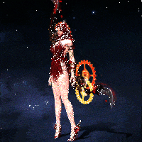 时钟长枪突刺瞬间，枪尖划破空气形成时间裂痕特效