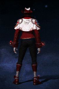 红桃皇后礼装展示，角色优雅转身，裙摆飘动，头顶皇冠镶嵌红宝石