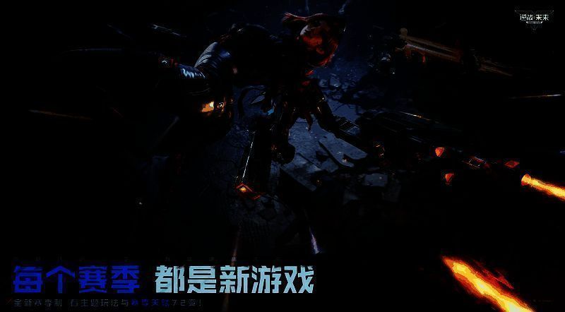 暴风机甲A型全身展示图，银灰色装甲覆盖，肩部搭载重型武器，气势十足