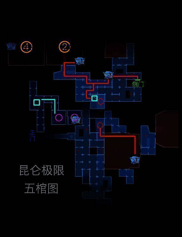 房间形状与侧门对应关系图解，辅助玩家快速辨识地图