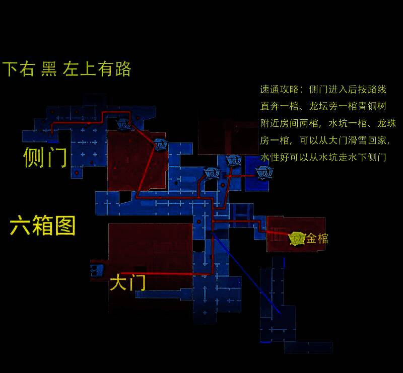 多房间连接结构图，展示整体地图逻辑