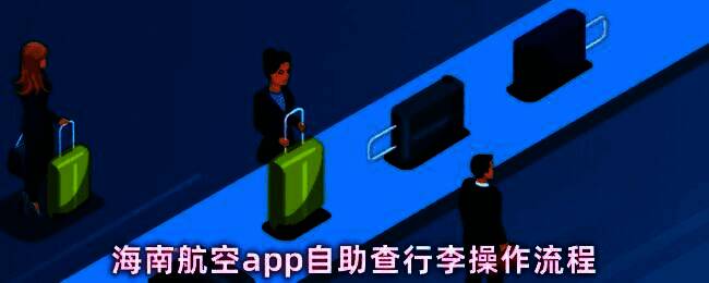 海南航空App界面展示，用户正在查看行程中的行李信息
