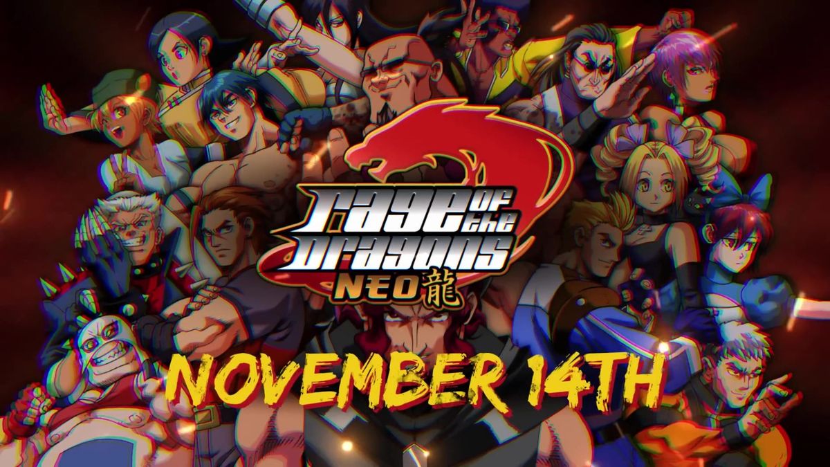 角色选择界面截图，多位风格迥异的战士排列在霓虹街道背景前，每位角色姿态张扬，充满个性