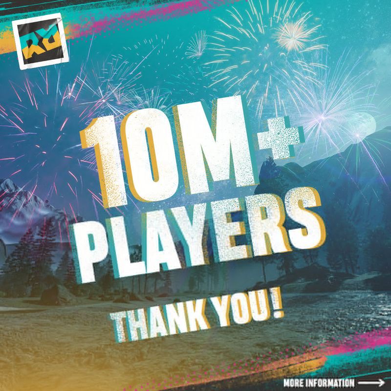 《极限国度》多人竞速比赛场景，数十名玩家操控角色在山地赛道上高速飞驰，火花四溅