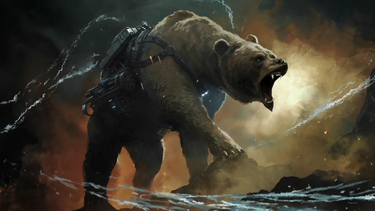 觉醒之熊在战场上的战斗画面