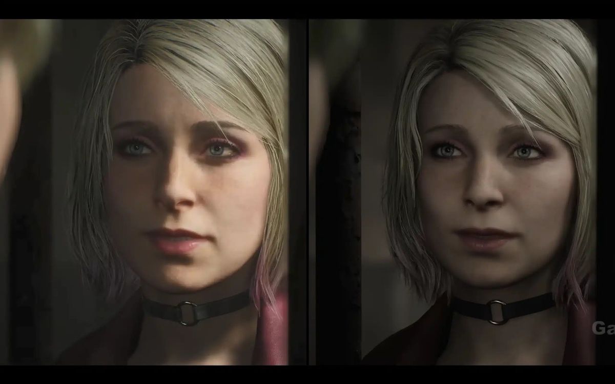 玛丽亚角色模型更新前后对比图，整体比例更加协调