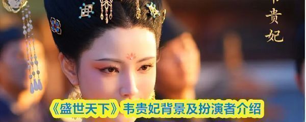 《盛世天下》韦贵妃剧照，身穿华服，表情冷峻