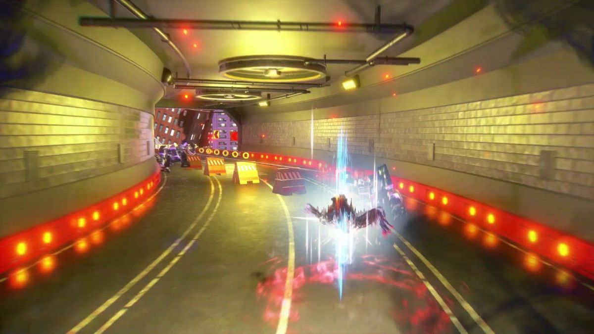 索尼克与时间吞噬者对峙，背景呈现时间崩塌特效