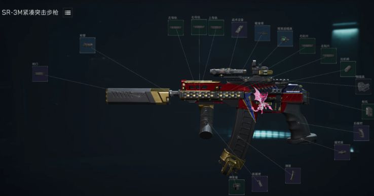 SR3M满改腰射型配件配置，精准度极高