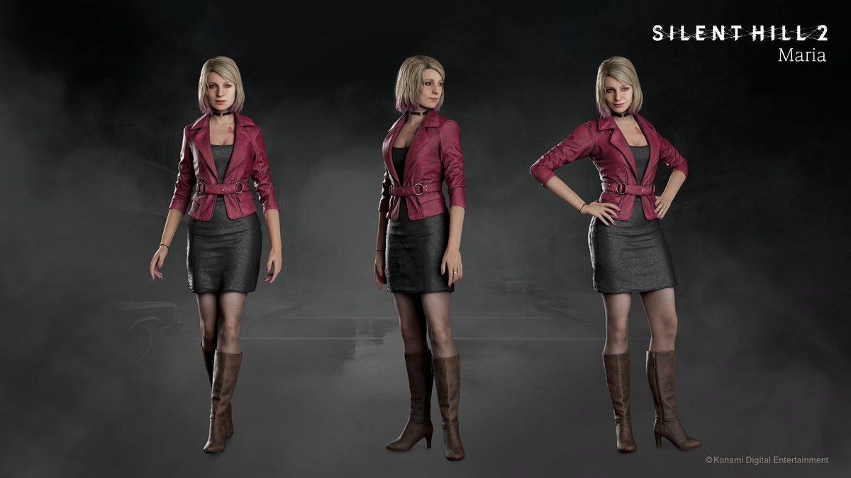 玛丽亚角色服装设计图，展现性感与现代风格的融合