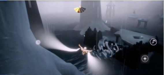 燃烧蘑菇时的场景，火焰照亮周围环境