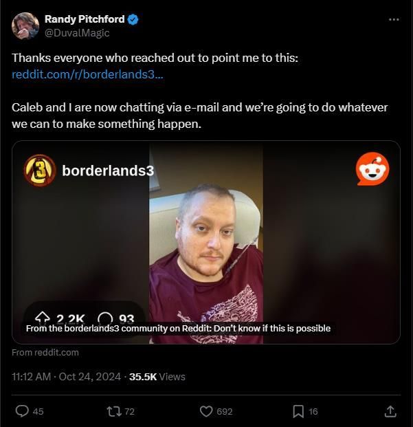 Reddit版主置顶CEO回复并分享Caleb筹款链接