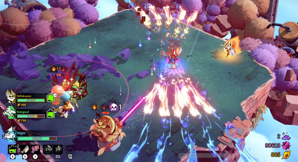 角色在战斗中被击败，画面呈现“Game Over”字样