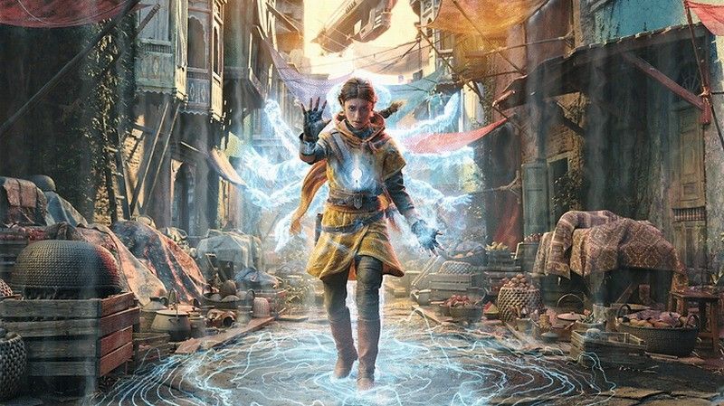 《无名九使：觉醒》游戏封面展示神秘异界风格场景