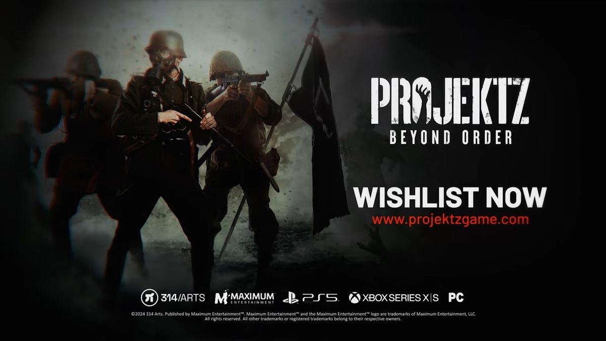 《Projekt Z: Beyond Order》游戏截图，展示玩家手持步枪与僵尸激烈交火的场景