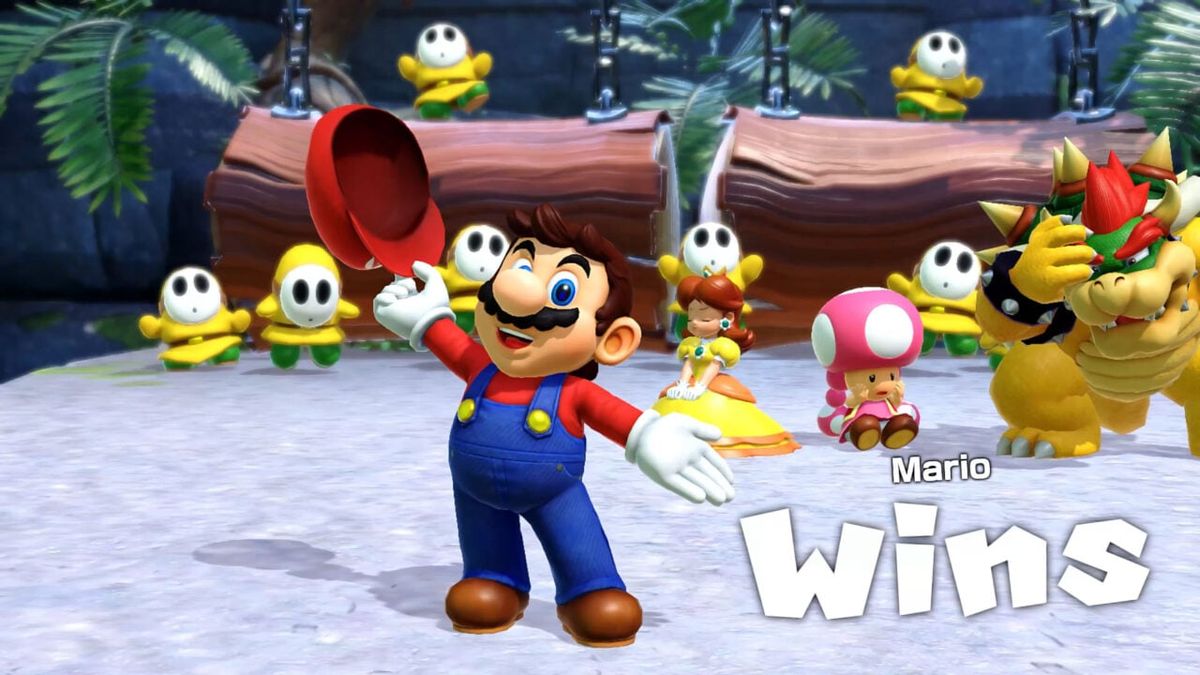 Fami通最新一周日本游戏销量排行榜，榜单顶部为《超级马力欧派对：空前盛会》游戏封面