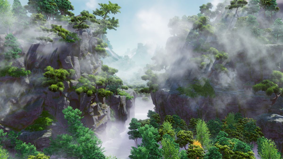 游戏内建筑细节展示，雕刻精美、结构考究