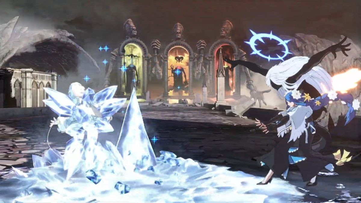 蒂姬标志性招式展示，画面中充满爆炸性特效