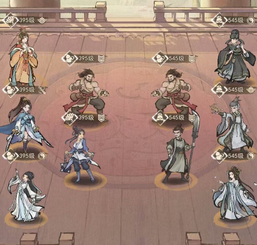 白蛇阵容搭配界面展示，角色立绘与阵容组合清晰可见