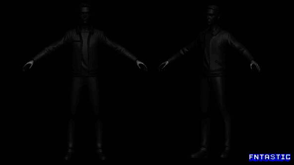 《Escape Factory》游戏界面概念图，展示玩家在工厂中探索的场景