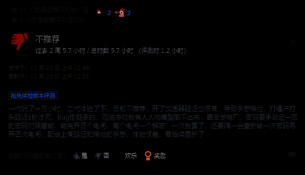 《地狱已满2》战斗场景，玩家四人小队对抗成群丧尸，画面紧张刺激