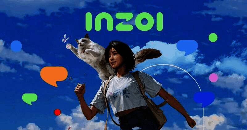 《inZOI》游戏实机画面，展示角色在城市中自由探索的场景