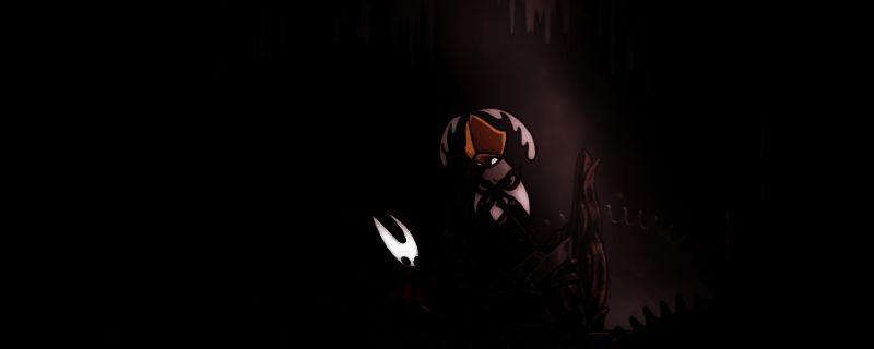 游戏画面展示角色与神秘敌人对峙，背景充满黑暗奇幻风格的细节